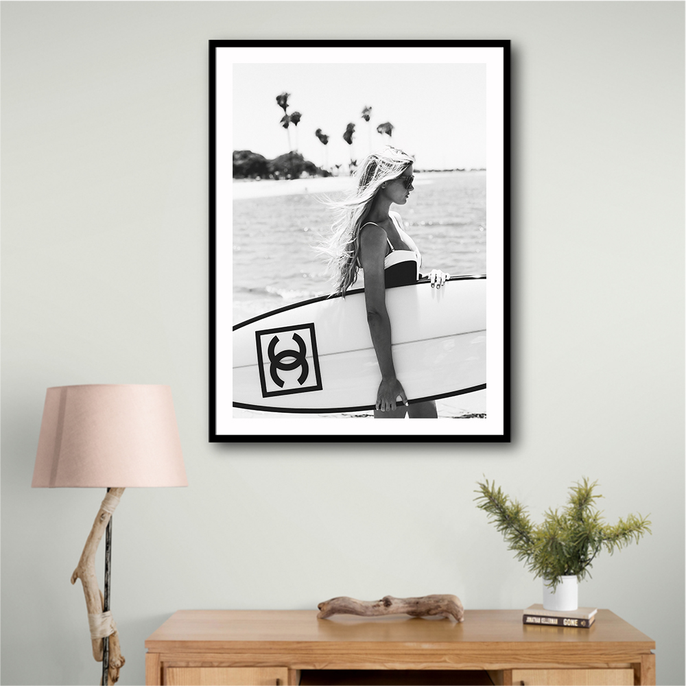 Chanel Surfer Girl Wall Art
